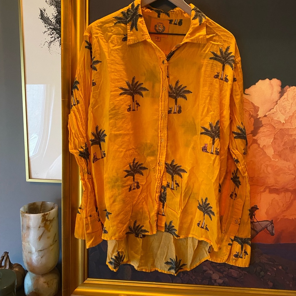 Coniglio Palm Beach Cotton Voile Button Down